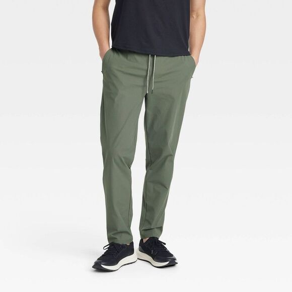 All In Motion - Men's 360 Lifestyle Drawstring Pants - All In Moti Green - Picture 1 of 3